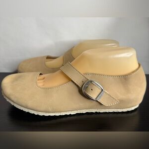 BIRKENSTOCK Tracy Nubuck Leather Casual Shoes Sand Beige - 42 (11US)